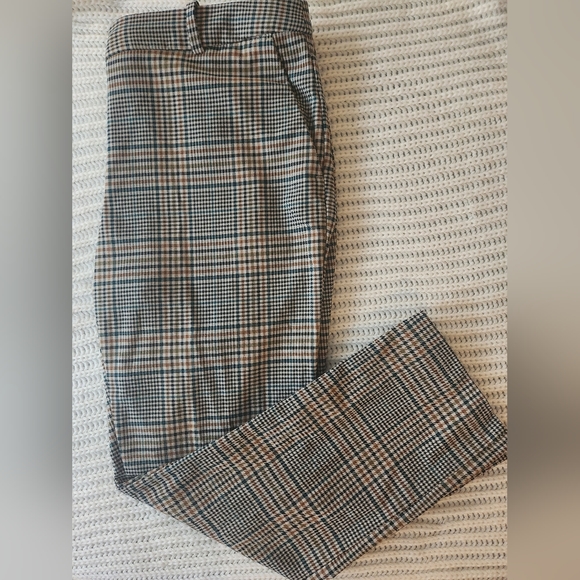 H&M Pants & Jumpsuits Hm Plaid Straight Leg Pants Poshmark